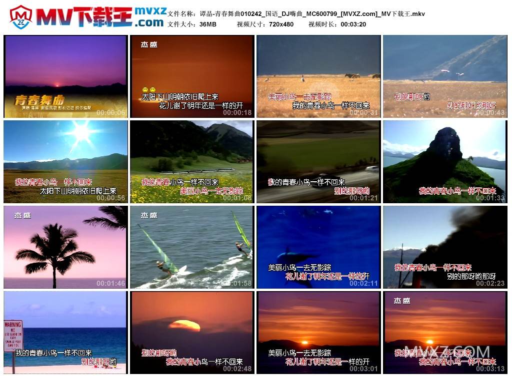 谭晶-青春舞曲010242_国语_DJ嗨曲_MC600799